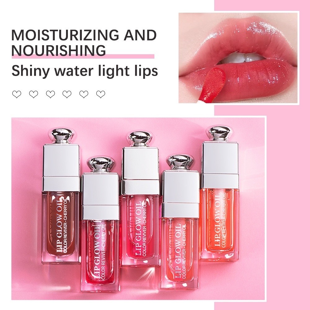 Jual ibcccndc Lip Glow Oil Cherry Oil DIOR Lip Oil Moisturizing Lip ...