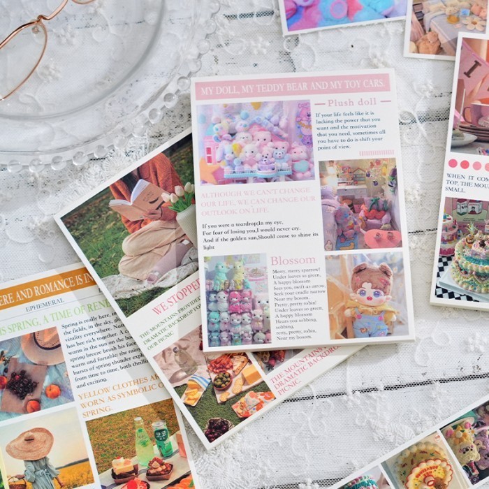 Jual Scrapbook Paper Set Isi 50 Lembar Collection Journal Diy Kertas