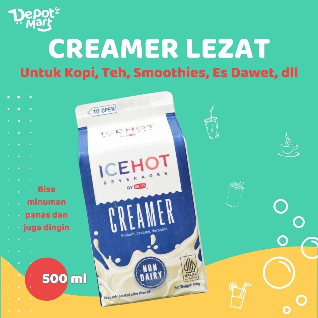 Jual Depot Mart Rich's Non Dairy Creamer / NDC 500ml Krimer Cair Untuk Minuman Kopi, teh