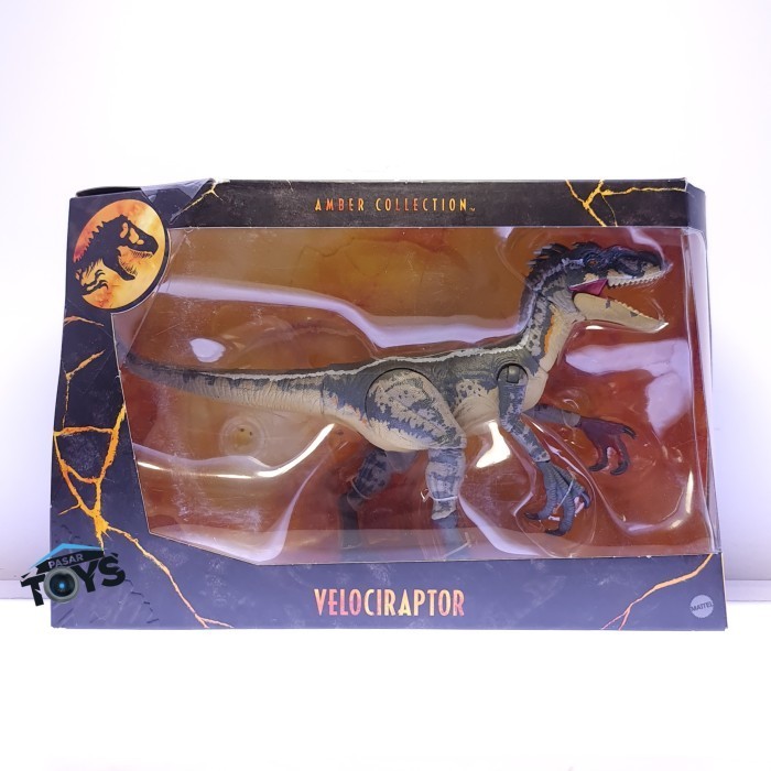 Jual Jurassic World Toys Amber Collection Velociraptor | Shopee Indonesia
