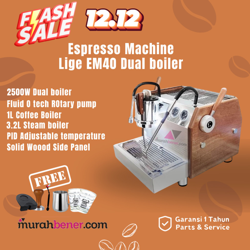 Jual Mesin kopi mesin espresso Lige EM40 double boiler Rotary pump ...