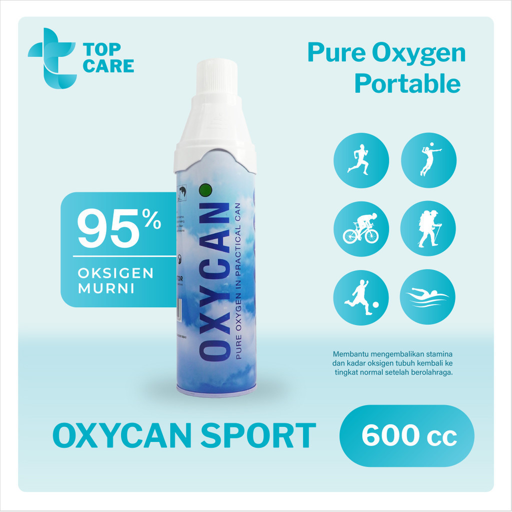 Jual Oxycan Sport 600 Cc [Kaleng] / Kaleng Tabung Gas Oksigen Murni ...