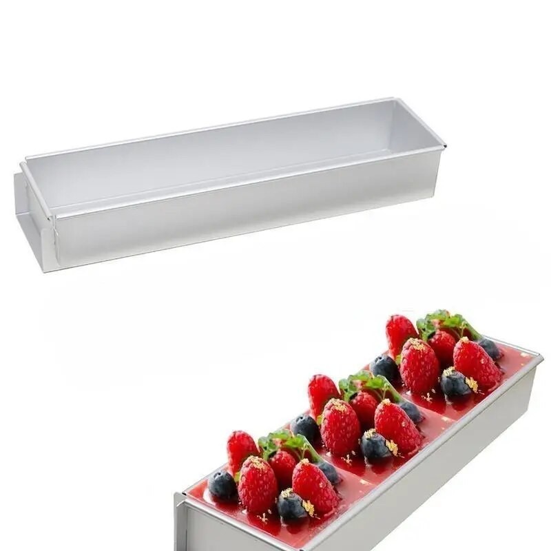 Jual Rectangular Thickened Open Cheesecake Pan Food Grade Aluminum Cake ...