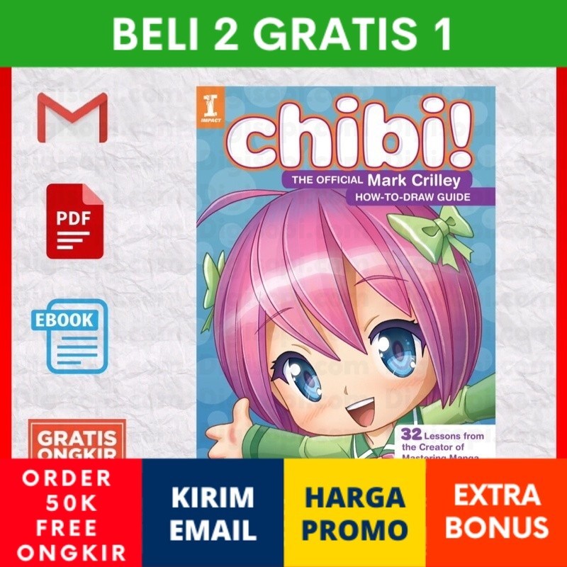 Jual Chibi! The Official Mark Crilley How-to-draw Guide (32 Lessons ...