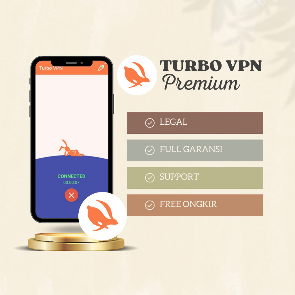 Jual TURBO VPN PRO 1 TAHUN FULL GARANSI ALL DEVICE ( IOS, ANDROID, PC ...