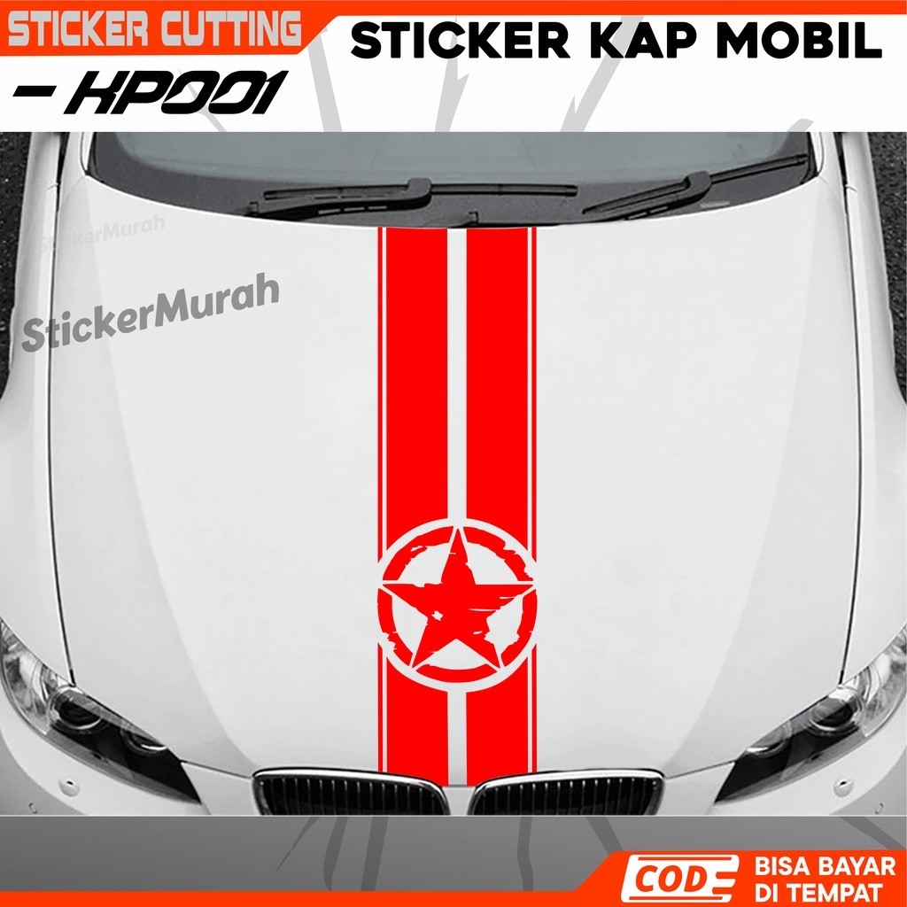 Jual Cutting Sticker Kap Mesin Mobil Sticker Kap Mobil lis minimalis ...