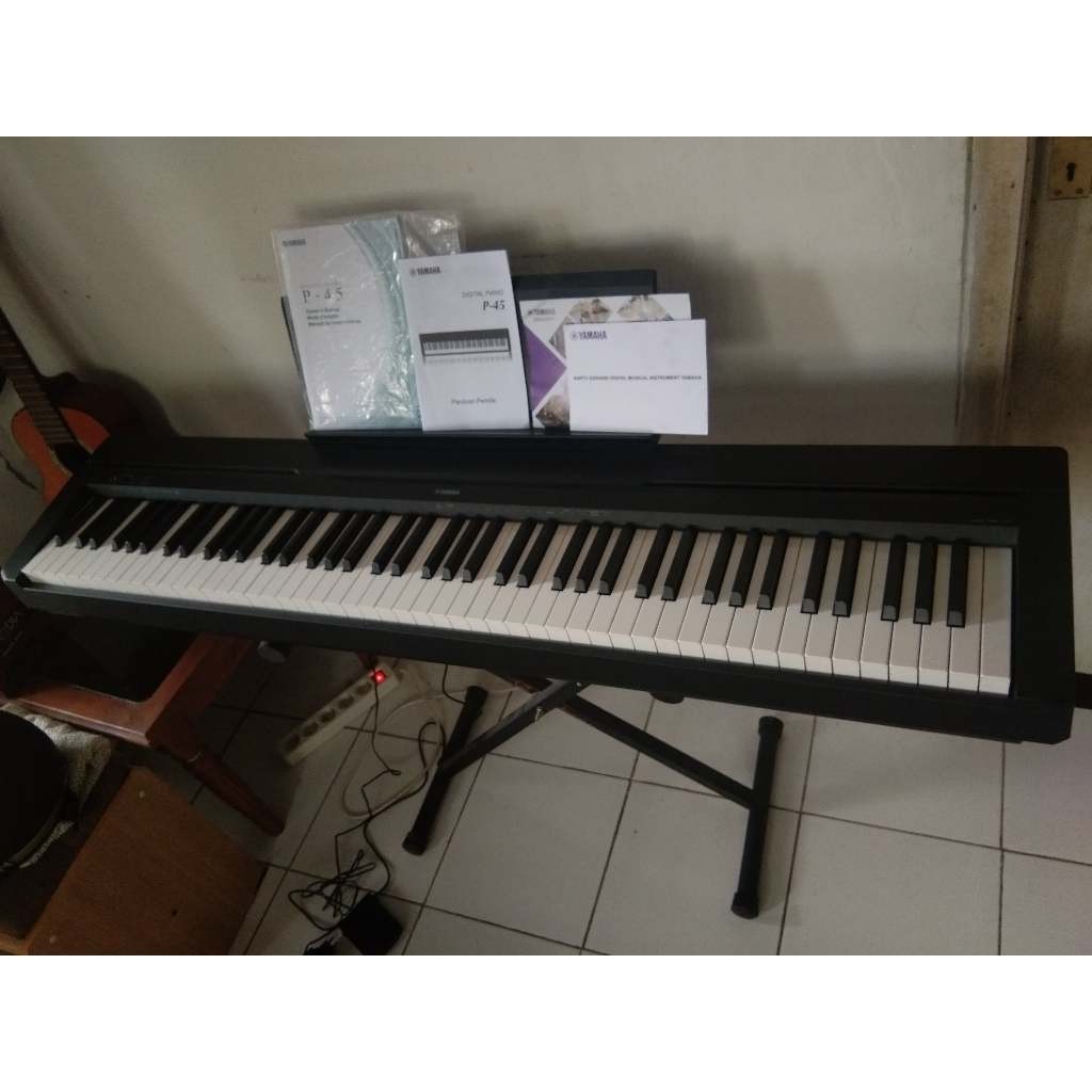 Jual Yamaha P45 P45B Digital Piano P 45 B P45B Bonus PEDAL SUSTAIN + Stand Piano Shopee