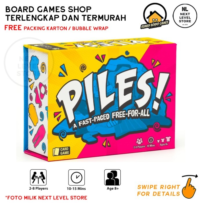 Jual Piles Card Games Board Game Family Kids Night Travel Party Memory ...