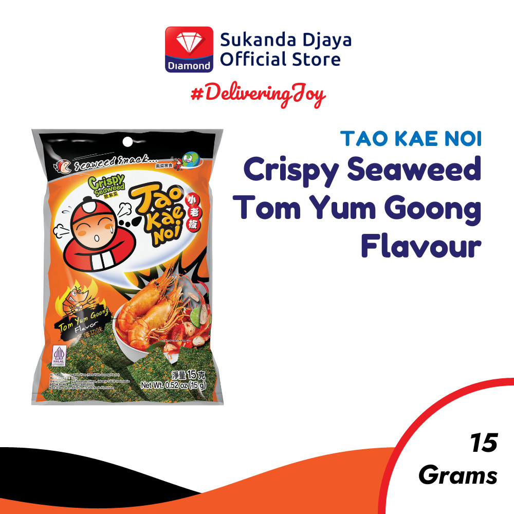 Jual Tao Kae Noi Crispy Seaweed Tom Yum Goong Flavour Gr Shopee Indonesia