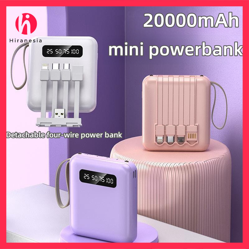 Jual [MAKASSAR] HIRANESIA Mini size Powerbank 20000 mAh with 4 usb fast