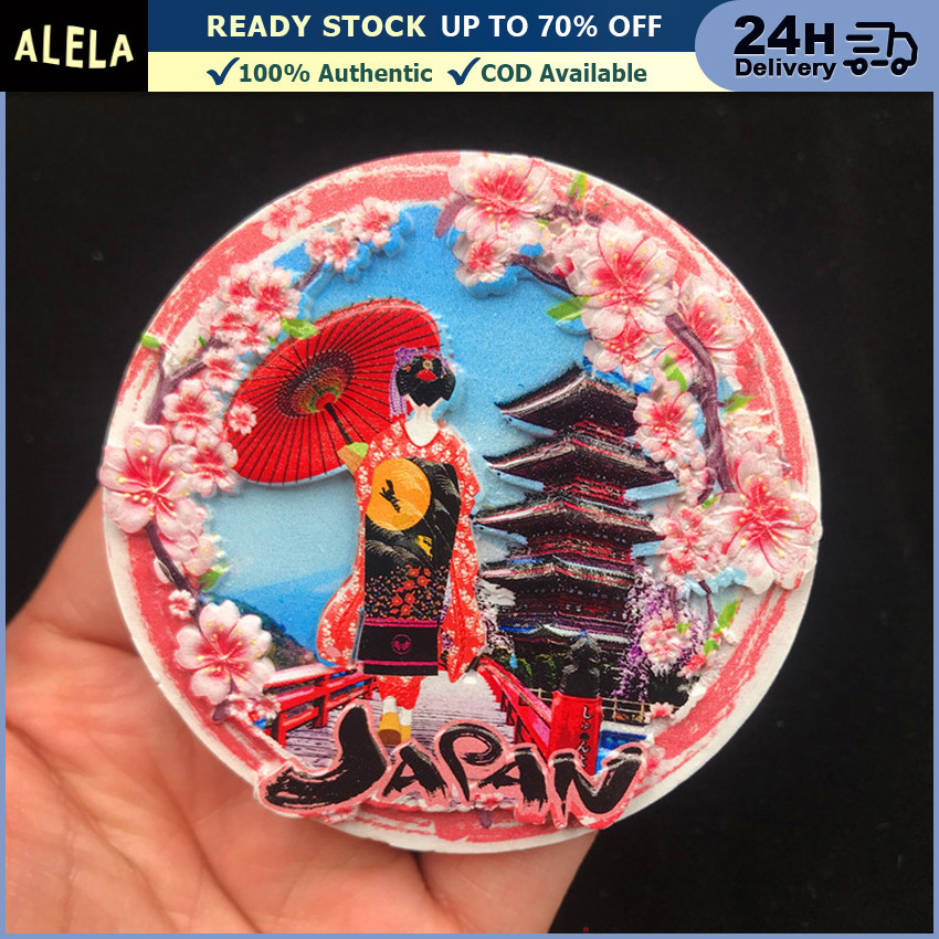 Jual Magnet Kulkas Souvenir Japan USA Jepang Kipas Geisha 3D Stiker ...