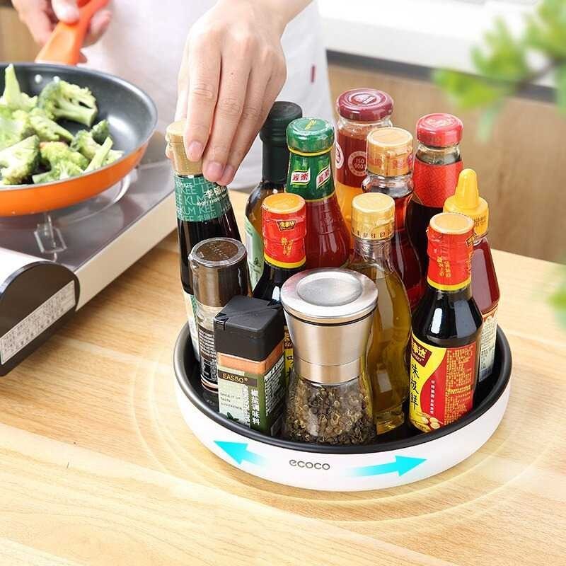 Jual TD - RAD Rak Botol Bumbu Dapur Model Putar Seasoning Rack Rotating ...