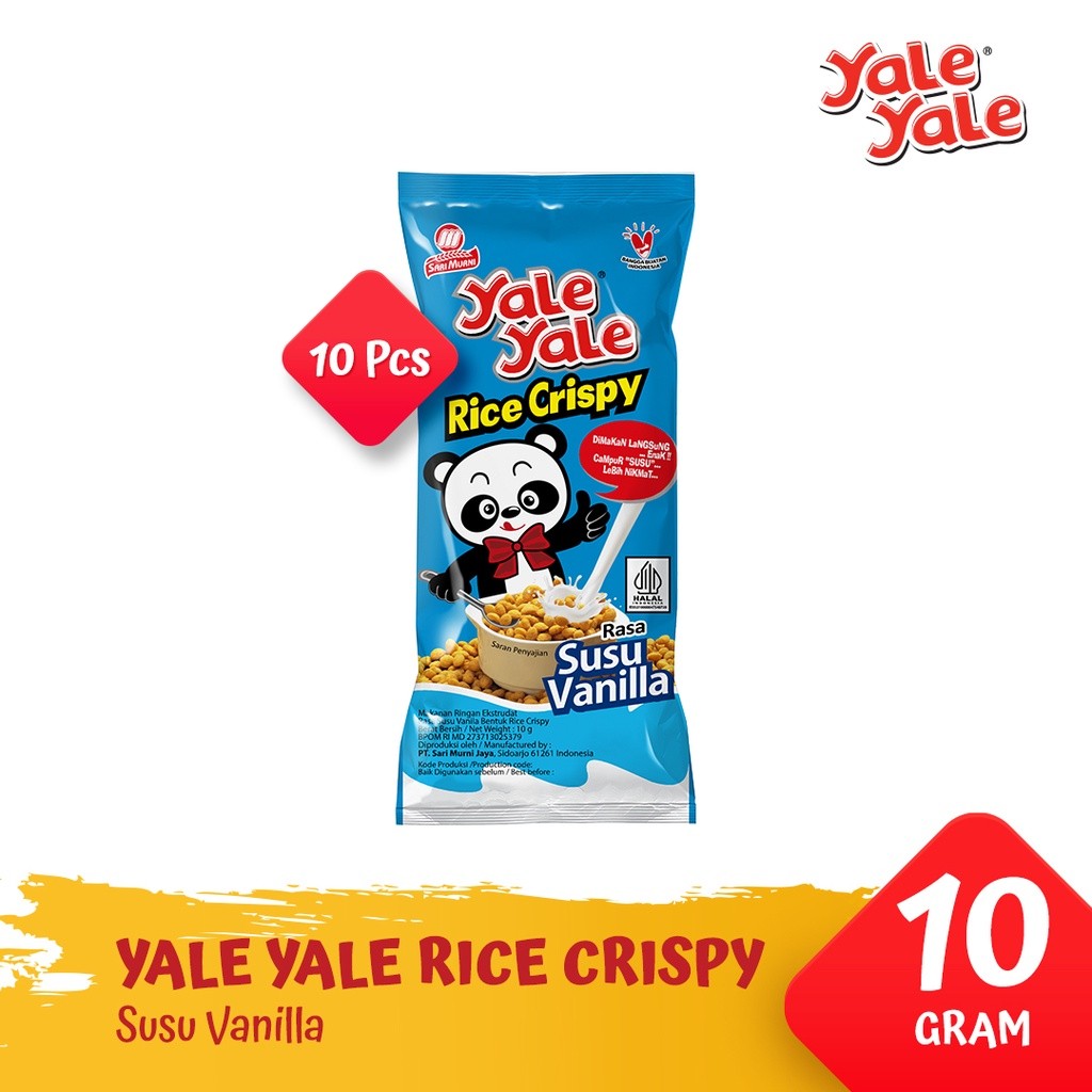 Jual Yale Yale Rice Crispy - Susu Vanilla [@ 10 Pcs] | Shopee Indonesia