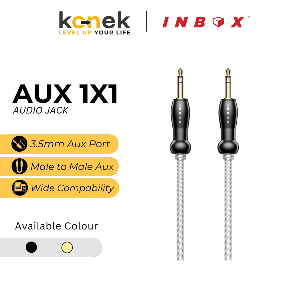 Jual Inbox Kabel AUX Audio Jack 3.5mm Male to Male Audio Cable | Shopee ...