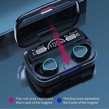 M10 Plus TWS Bluetooth 5.1 Earphone HiFi Stereo Noise Canceling Sports Wireless Powerbank
