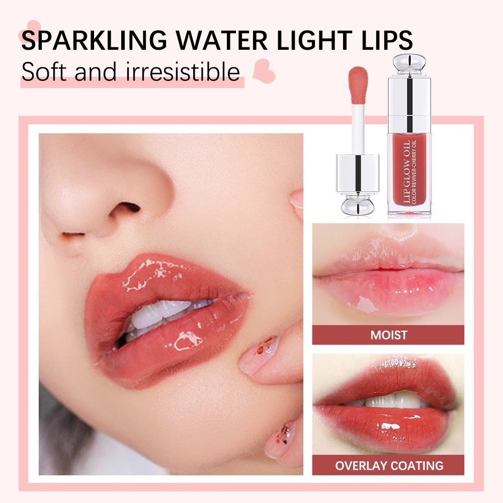 Jual 【Baru】ibcccndc Lip Glow Oil Cherry Oil DIOR Lip Oil Moisturizing ...