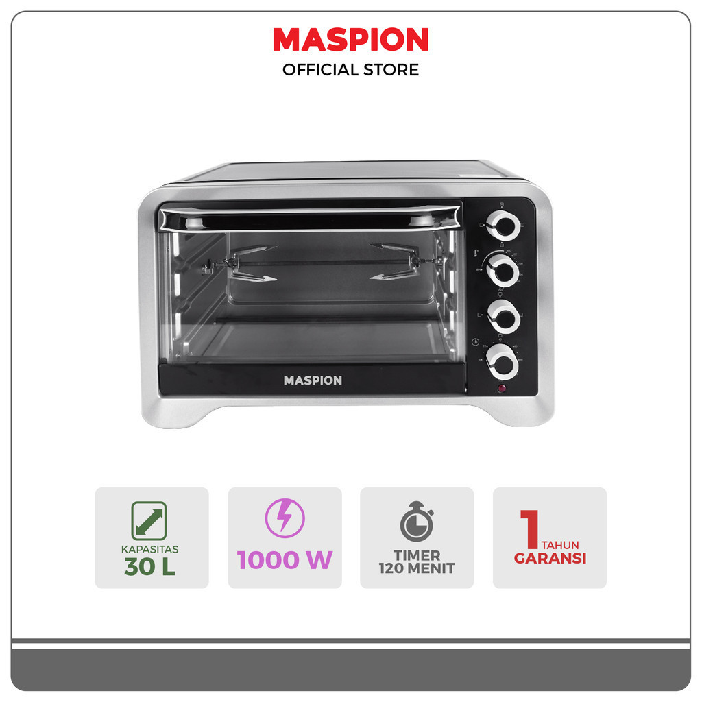 Jual Maspion Oven Toaster Tungku Pemanggang 30 Liter MOT 3001 BS Shopee Indonesia