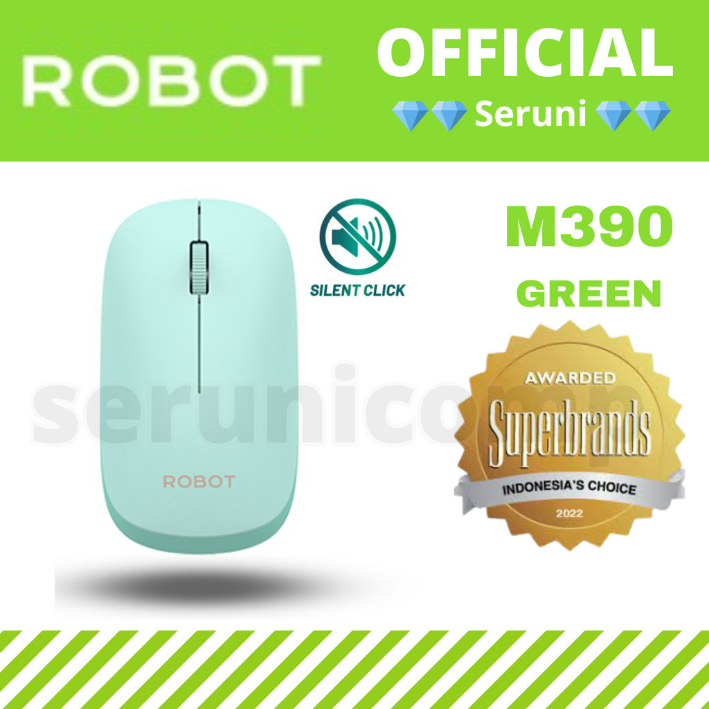 Jual ROBOT M390 Mouse Wireless & bluetooth Mouse Silent Click | Shopee ...