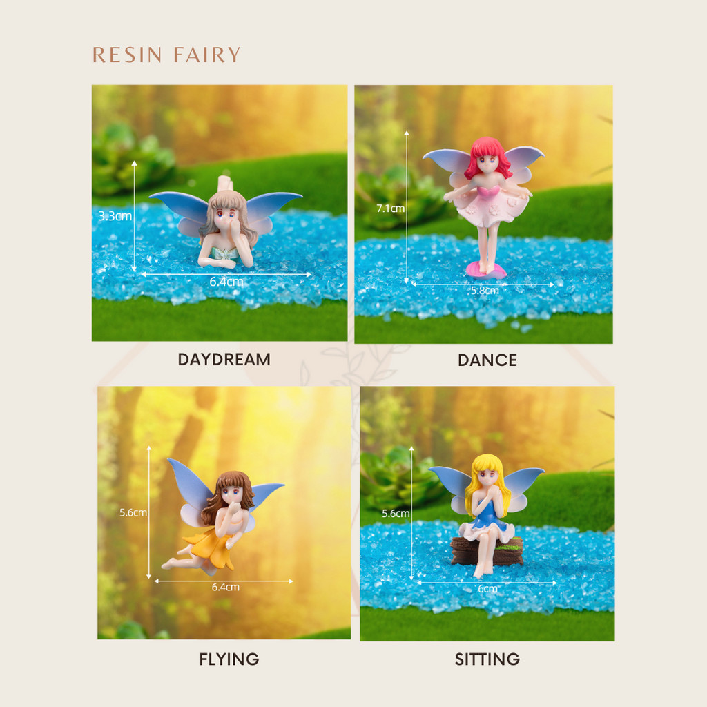 Jual RUMAH KRAVE - Resin Fairy Cake Topper Peri | Shopee Indonesia