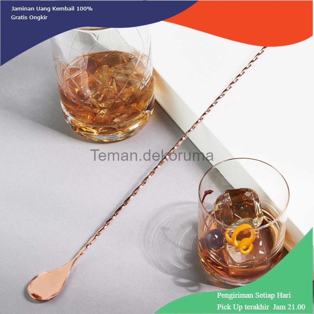 Jual Td Dpr Swile Long Bar Spoon Sendok Bartender Cocktail Mixing Stainless 30cm Sw30 2965