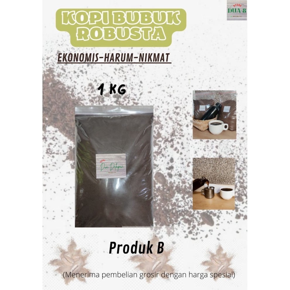 Jual [Coffee New] KOPI BUBUK ROBUSTA - EKONOMIS, HARUM NIKMAT, PACKING ...