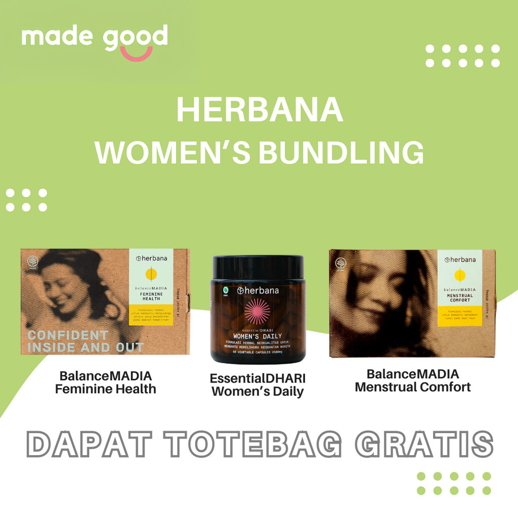 Jual HERBANA Women Bundle Feminine Health Essential Dhari Menstrual