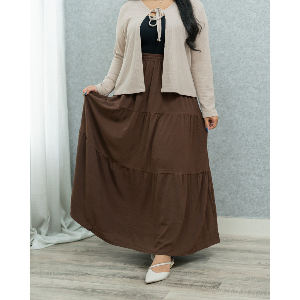 Jual Rafaila Skirt Big Size / Rok Wanita Jumbo / Rok Jumbo / Rok Big ...