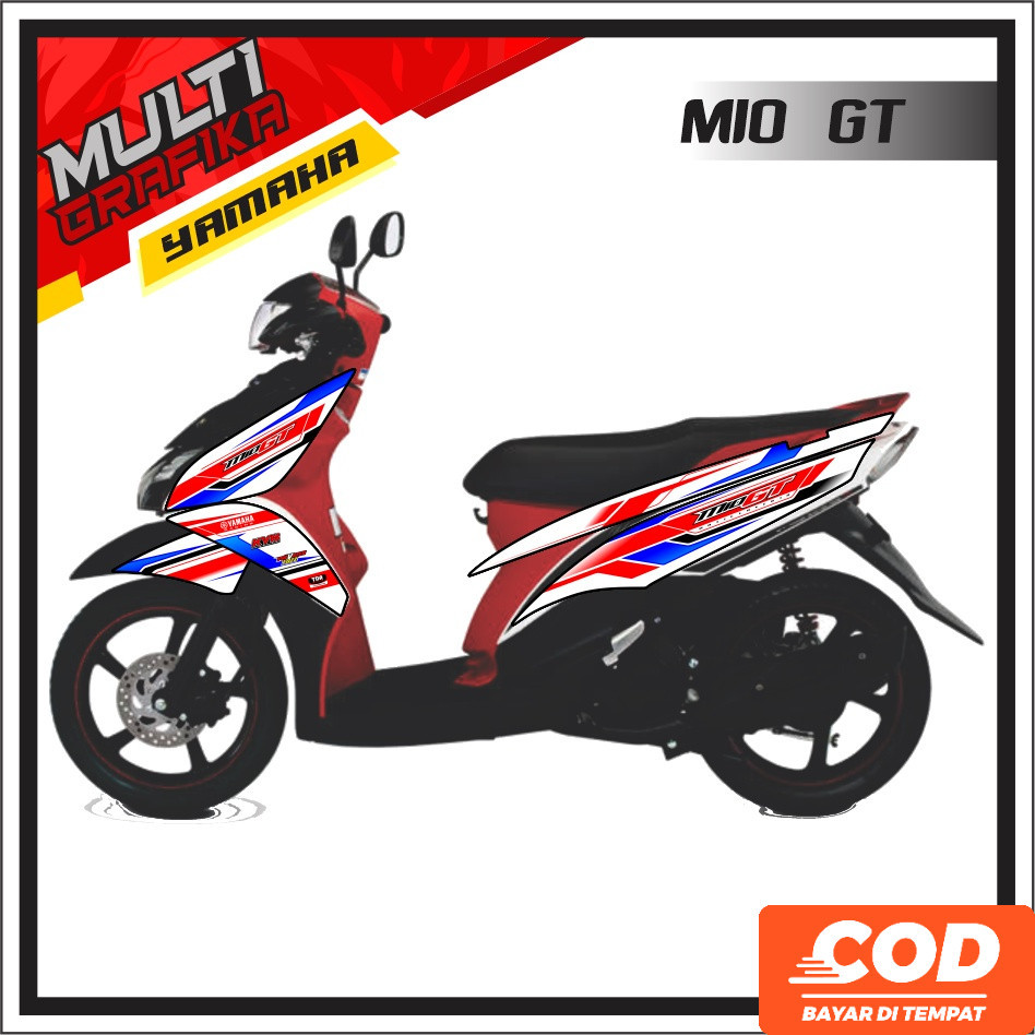 Jual Stiker Striping MIO GT Series A, Decal Custom Premium Motif Varian ...
