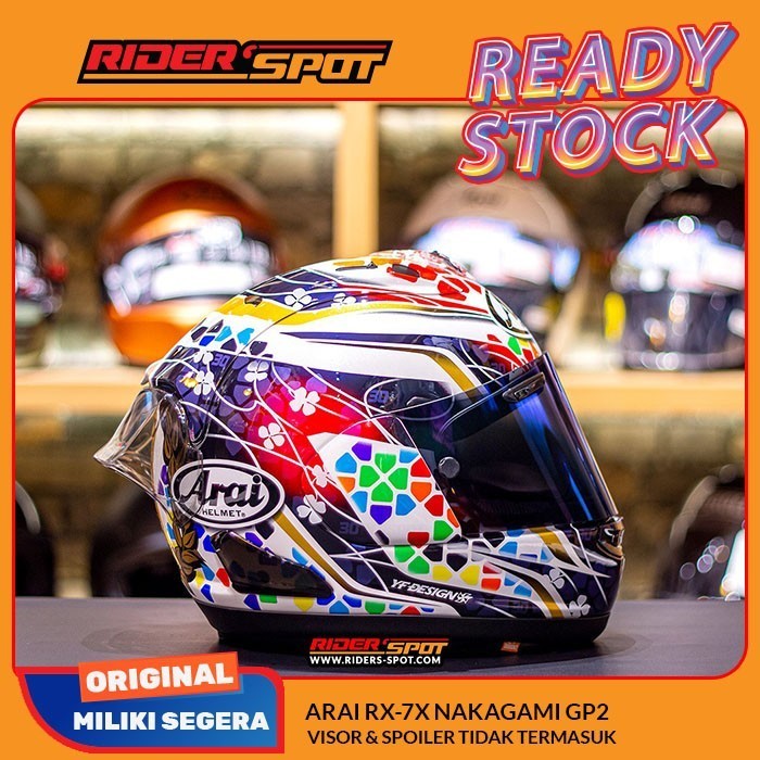 Jual Helm Motor Arai RX-7X Nakagami GP2 Full Face Helmet Japan Racing ...