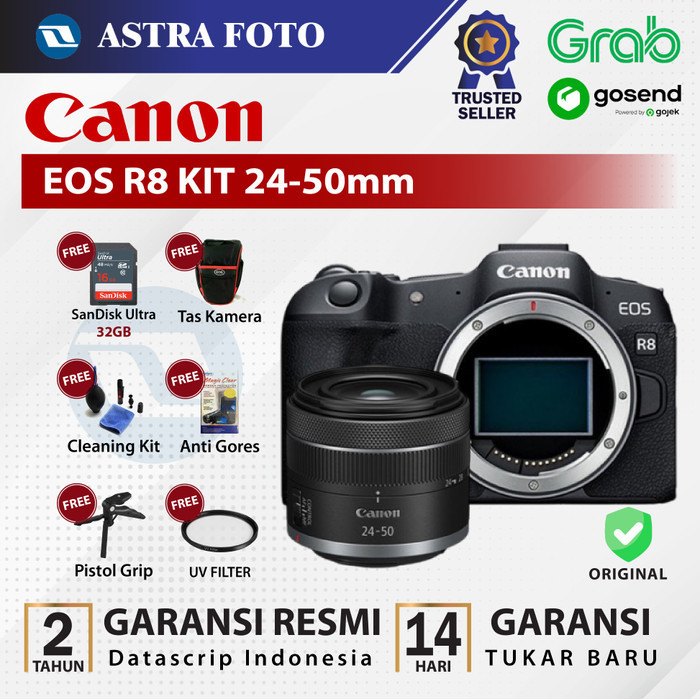 Jual Canon EOS R8 KIT 24-50mm Mirrorless Camera EOS R 8 24 - 50mm RESMI ...