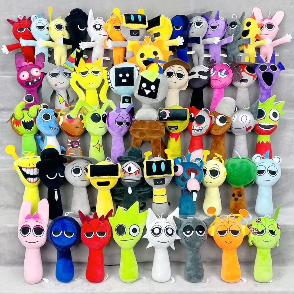 Jual 53styles Sprunki Plush Toys Sprunki Incredibox Plush Doll Sprunki ...