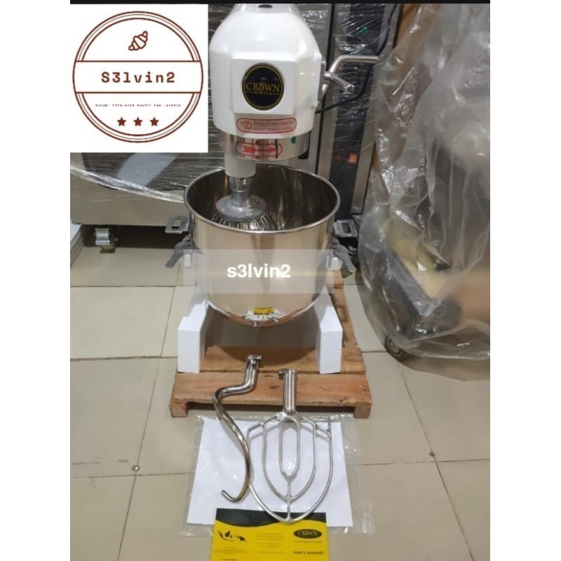 Jual Official Mixer 10 Liter crown Planetary kue atau roti | Shopee ...
