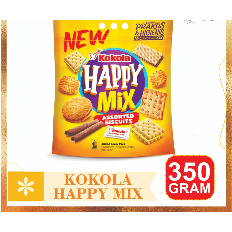 Jual Kokola Happy Mix Assorted Biscuit 350gr - Biskuit Aneka Rasa ...