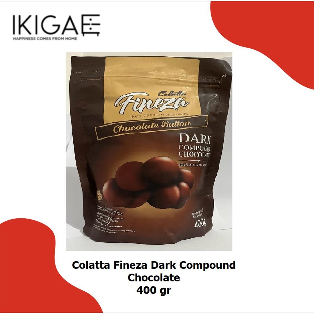 Jual Colatta Fineza Button Choco / Fineza Dark Compound Chocolate 400 ...