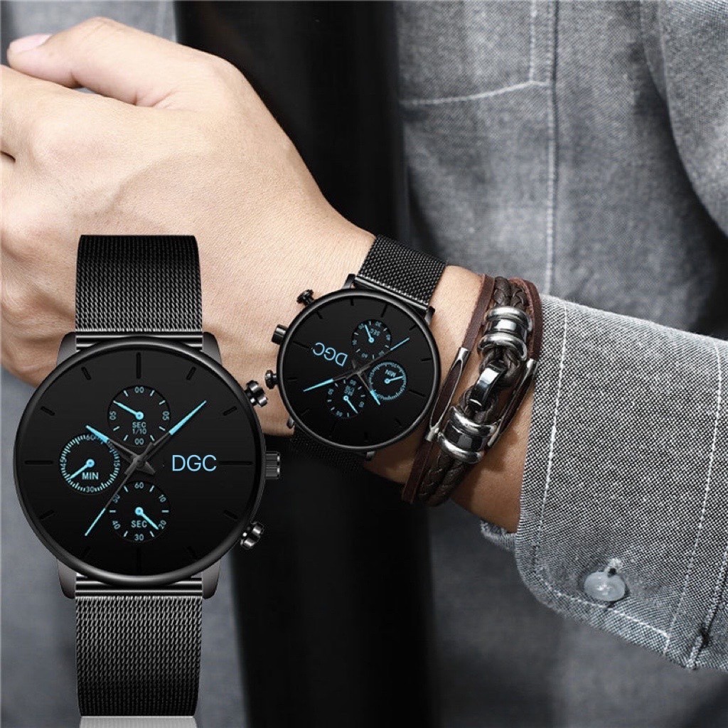 Jual Jam Tangan Pria Stylish dengan Rantai Stainless Steel, Desain Unik ...