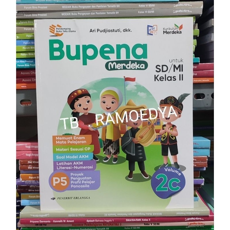 Jual Buku Bupena Merdeka 2C SD/MI kelas II Kurikulum Merdeka Erlangga ...