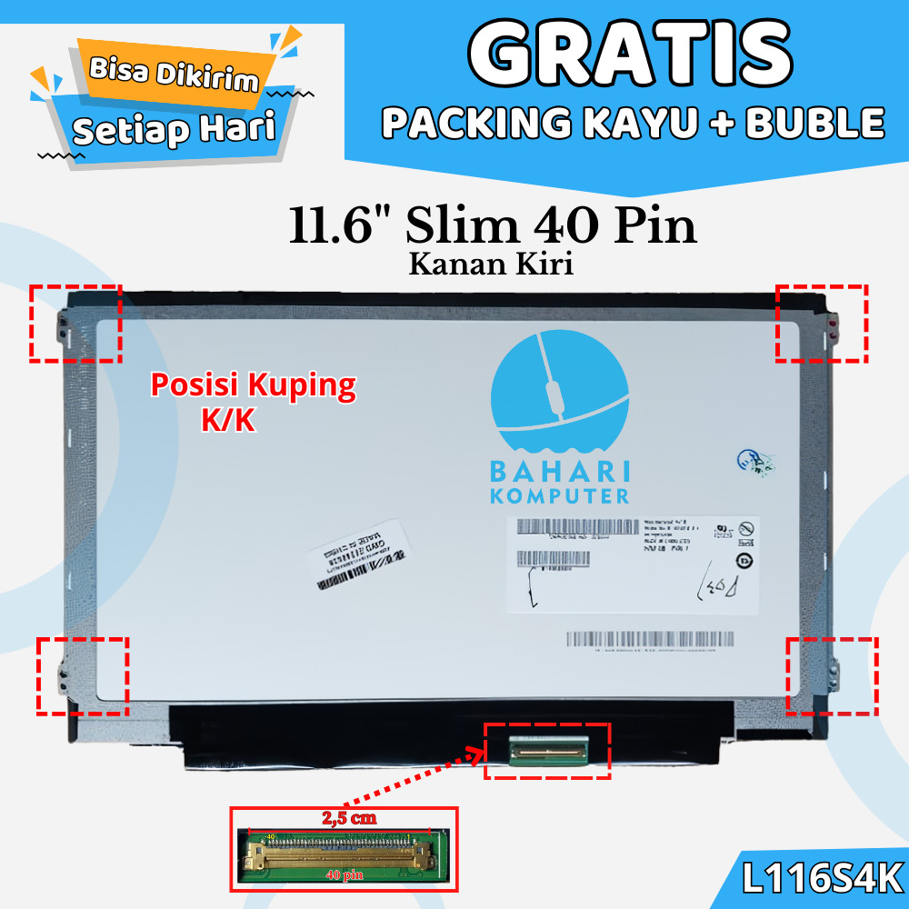 Jual Layar LCD LED Laptop Notebook Lenovo Thinkpad Edge E135 E120 E125 ...