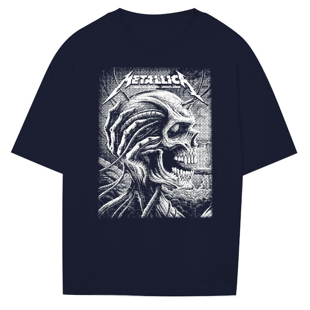 Jual Baju Cowok Band Metal Kaos Murah Metallica Rangka Tengkorak RUB507 ...