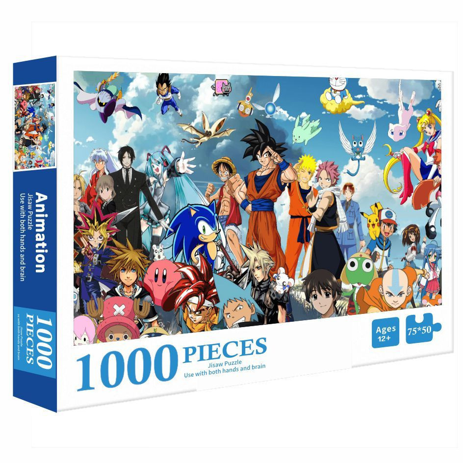 Jual Puzzle 1000 pcs Jigsaw Mainan Kreatif Anak Gambar Animation ...