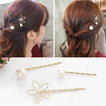Jual 3 in 1 set Pin rambut bunga aestetik korea aksesoris fashion jepit ...