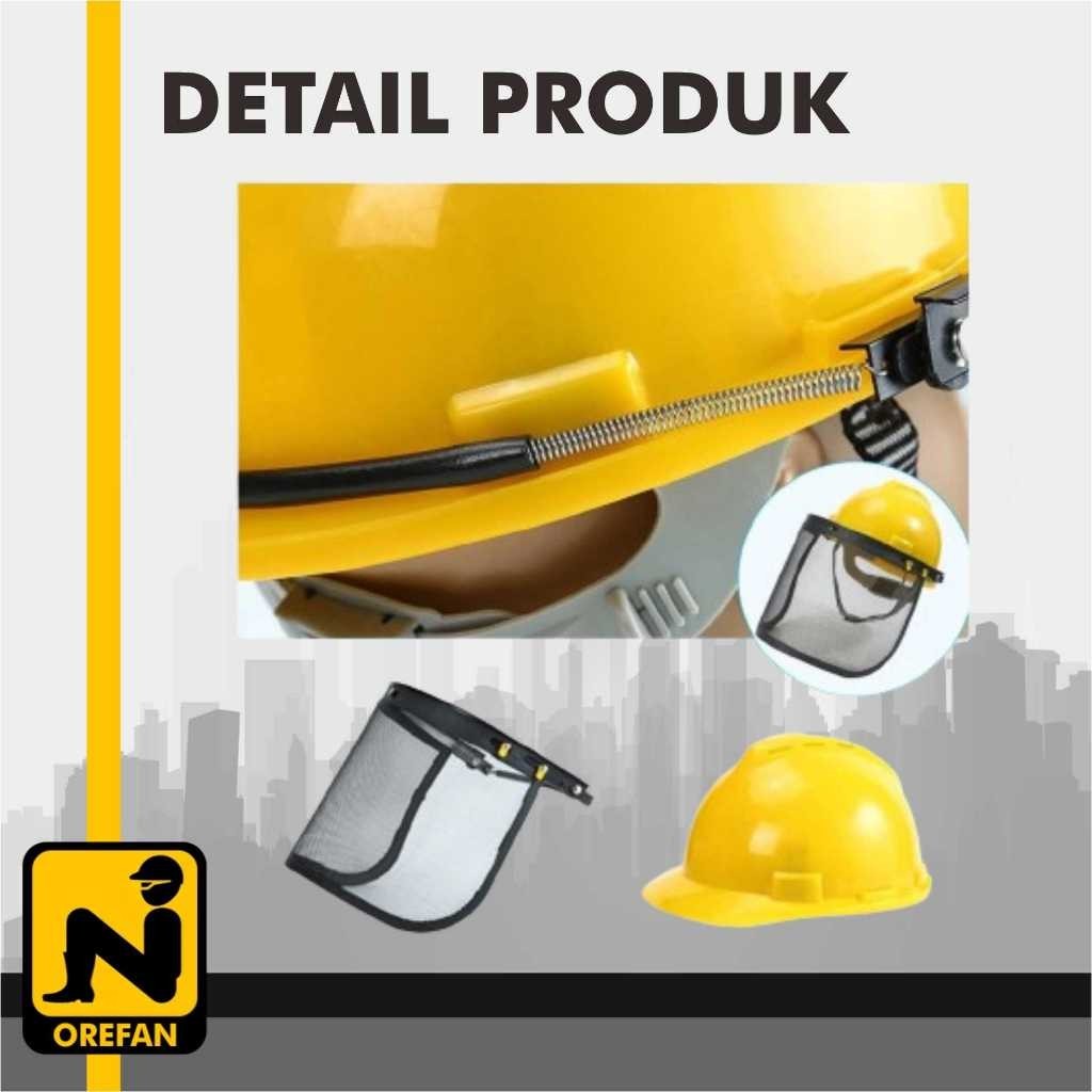 Jual Face Shield Bracket Visor Jaring Jala untuk Helm Proyek Adjustable ...