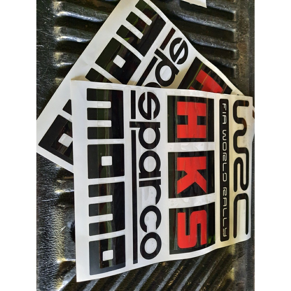 Jual stiker wrc momo hks set sticker mobil set racing wrc momo hks set ...