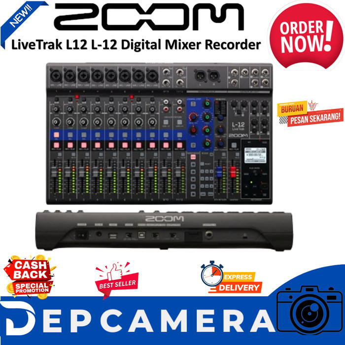 Jual Zoom LiveTrak L12 L12 Channel Digital Mixer & Multitrack Recorder