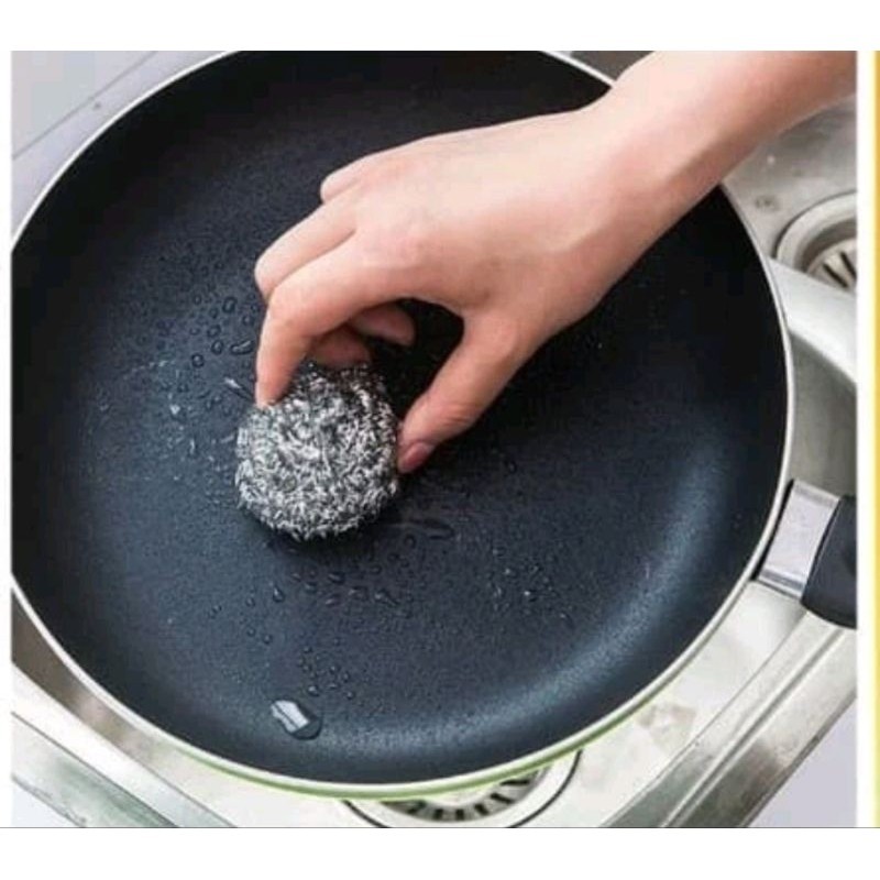 Jual 1PCS Sabut Kawat Stainless Sikat Pembersih Piring Panci Gosokan ...