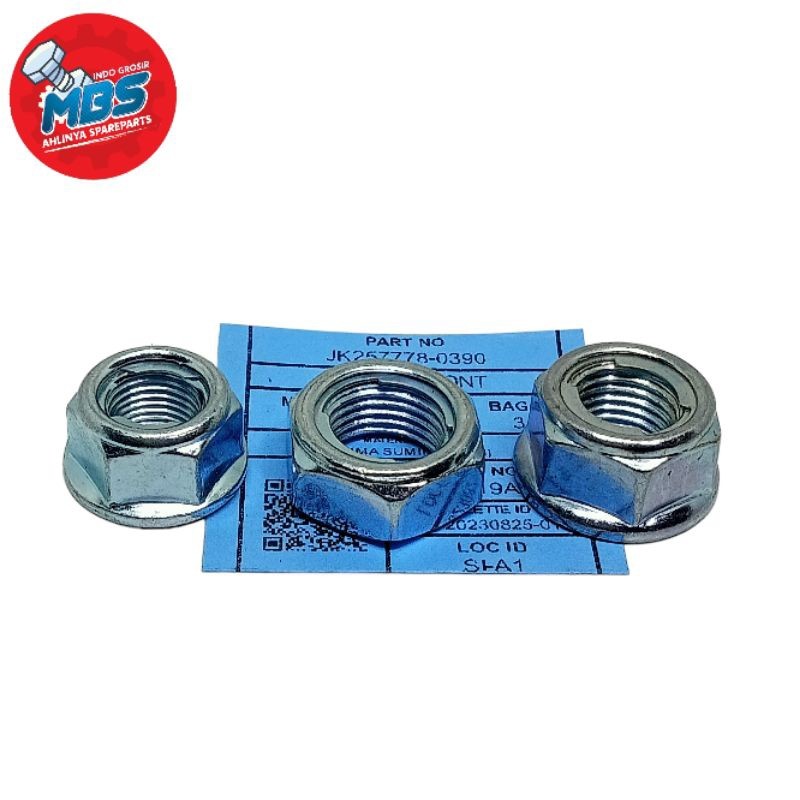 Jual Original NUTS FLANGE LOCK MUR RODA M12 , M14 MUR RODA HONDA MATIC ...