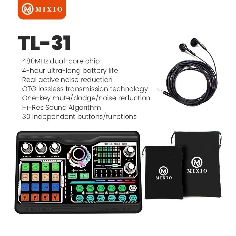 Jual Mixio Tl Premium Soundcard Audio Usb External Mic Mixer Bluetooth Promo Cuci Gudang