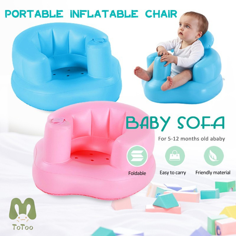 Jual Inflatable Portable Kids Sofa Baby Chair with Air Pump Inflatable ...