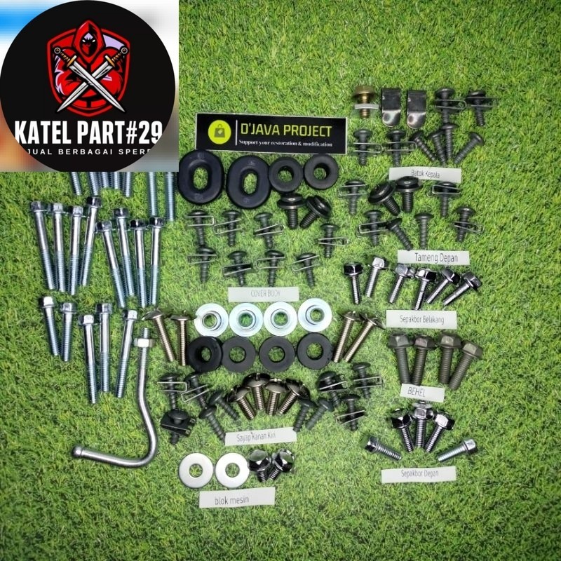 Jual COD Baut Bodi Yamaha Vega R New Lengkap Fullset/Baud Fullbody ...