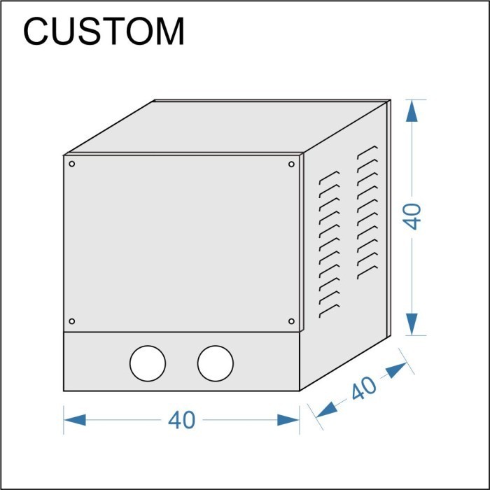 Jual BOX PANEL CUSTOM 40x40x40 pintu depan belakang cat powder coating ...