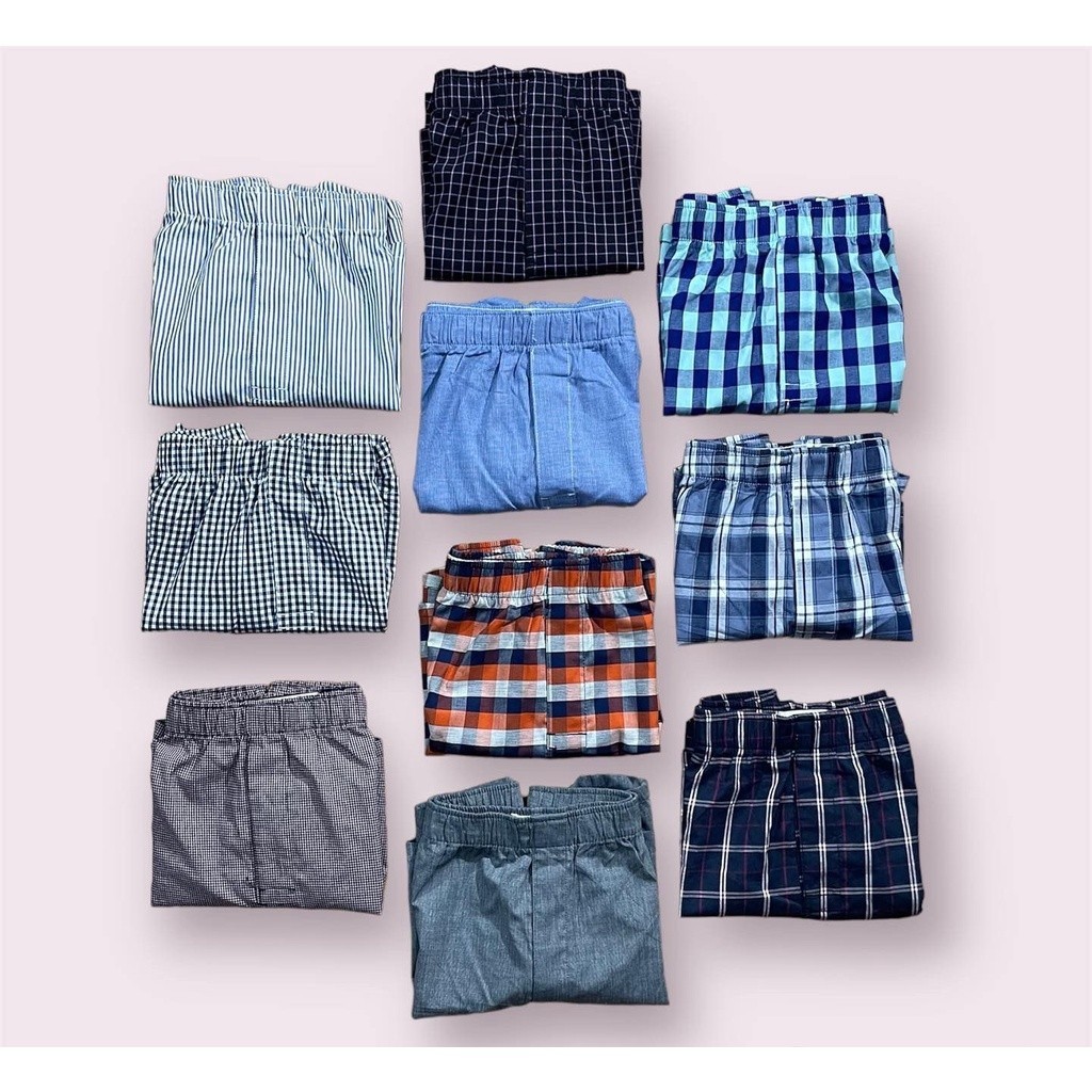 Jual BOXER COTTON WOVEN MIX SISA EXPORT PRIA DEWASA JUMBO BIG SIZE ...